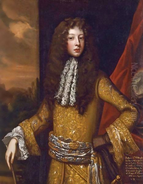 Portrait Of Robert, Lord Willoughby, Later 1st Duke Of Ancaster Oil Painting by Sir Godfrey Kneller