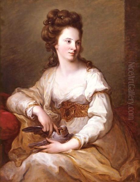 Portrait Of A Lady Oil Painting by Angelica Kauffmann