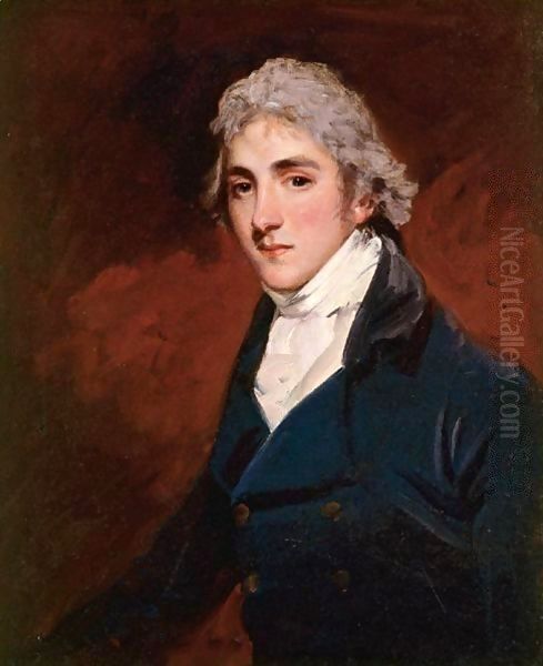 Portrait Of Henry Wellesley, Baron Cowley Oil Painting by John Hoppner