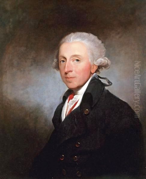 Portrait Of A Man, Said To Be Theophilus Jones (1759-1812) Oil Painting by Gilbert Stuart