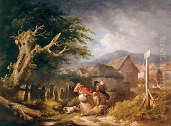 Before The Storm Oil Painting by George Morland