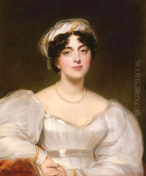 Portrait Of A Lady, Said To Be Mrs. Finch Oil Painting by Sir Thomas Lawrence