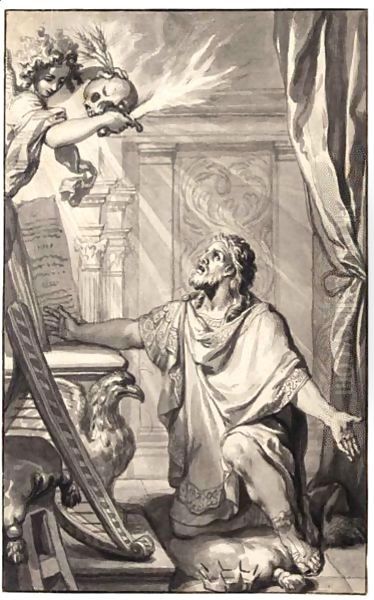 King David (1 Chron. 2116) Oil Painting by Gerard de Lairesse