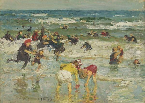 In The Surf Oil Painting by Edward Henry Potthast