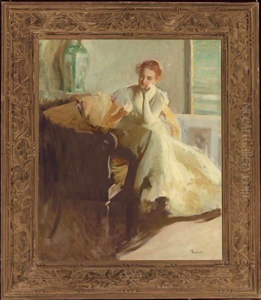 Contemplation Oil Painting by Edmund Charles Tarbell