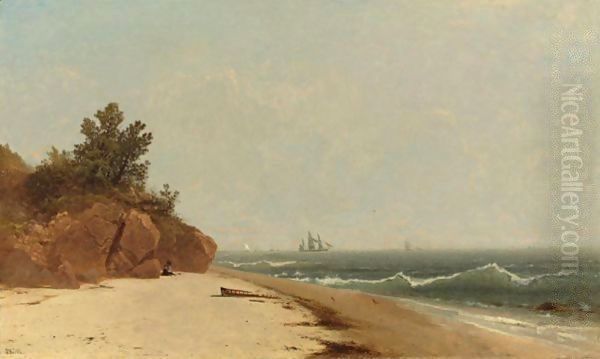 On The Coast, Beverly Shore, Massachusetts Oil Painting by John Frederick Kensett