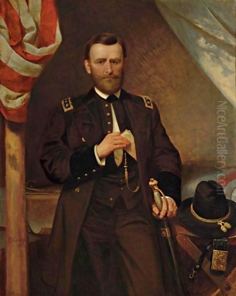 General Ulysses S. Grant In His Tent Oil Painting by Emanuel Gottlieb Leutze