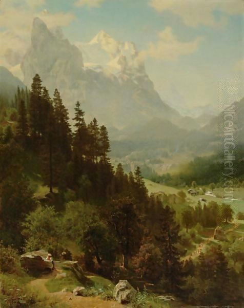 The Wetterhorn 2 Oil Painting by Albert Bierstadt