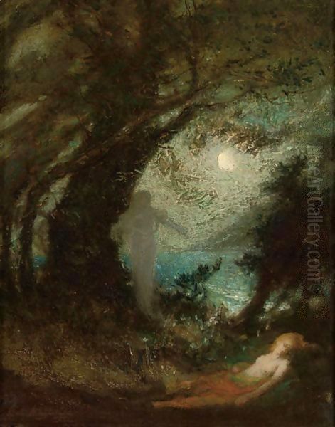 The Spirit Of The Night Oil Painting by Elliott Daingerfield