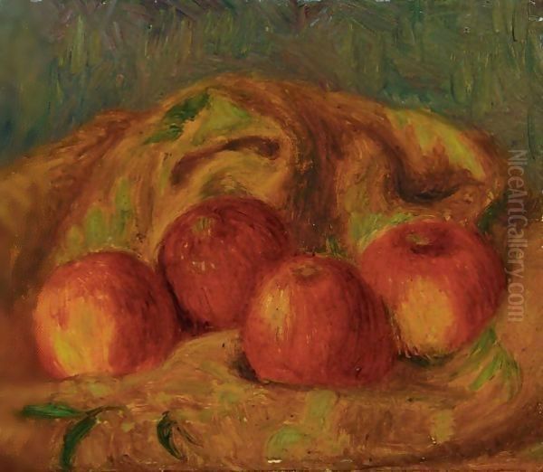 Still Life With Apples Oil Painting by William Glackens