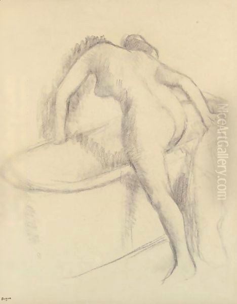 Le Bain Oil Painting by Edgar Degas