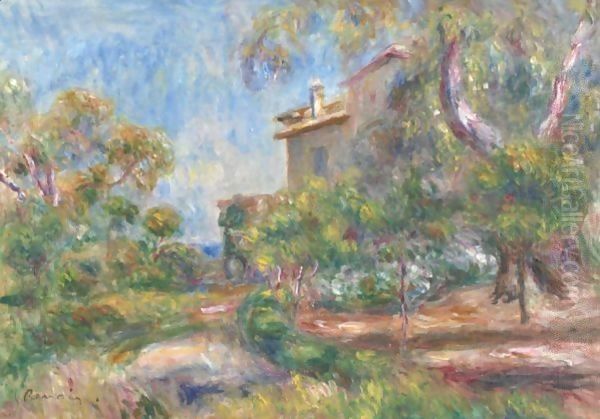 Villa A Cagnes Oil Painting by Pierre Auguste Renoir