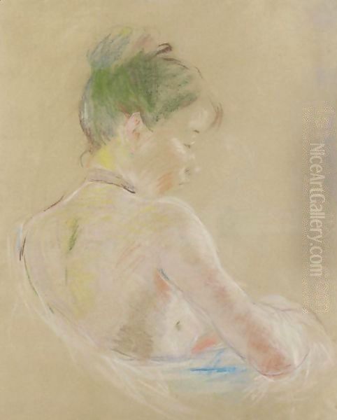 Jeune Fille Aux Epaules Nues Oil Painting by Berthe Morisot