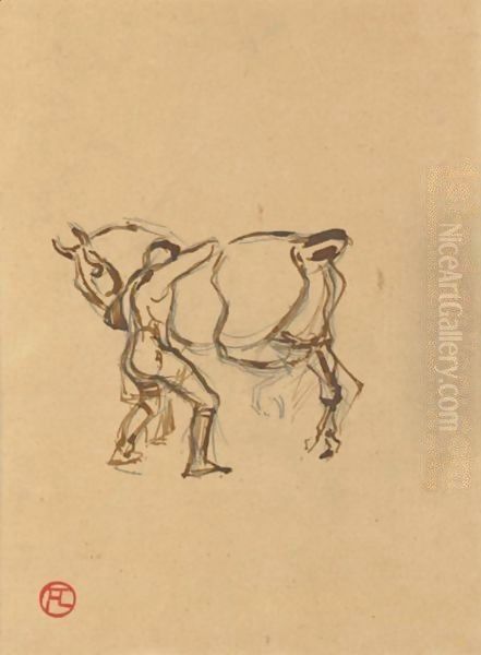 Cavalier Sellant Son Cheval by Henri De Toulouse-Lautrec