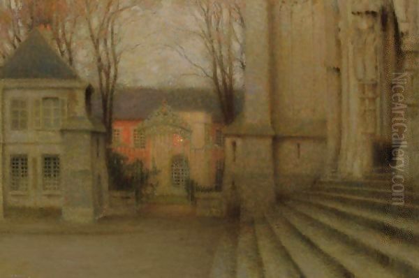 L'Eveche, Chartres Oil Painting by Henri Eugene Augustin Le Sidaner