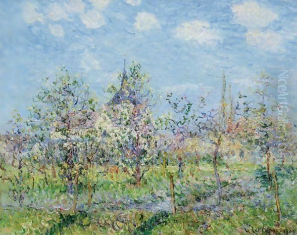 Verger En Fleur, Printemps Oil Painting by Gustave Loiseau