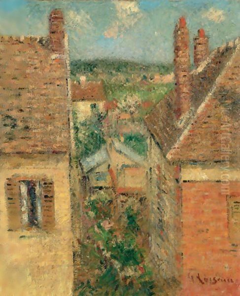 Le Deux Grillons, Saint-Cyr-Du-Vaudreuil Oil Painting by Gustave Loiseau