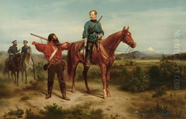 Michael Strogoff, Courier To Tsar Alexander II Oil Painting by Wilhelm Camphausen