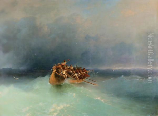 The Survivors Oil Painting by Ivan Konstantinovich Aivazovsky