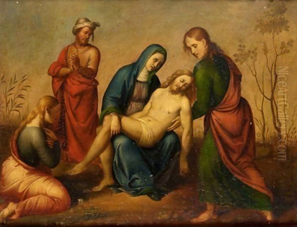 The Pieta Oil Painting by Raphael (Raffaello Sanzio of Urbino)