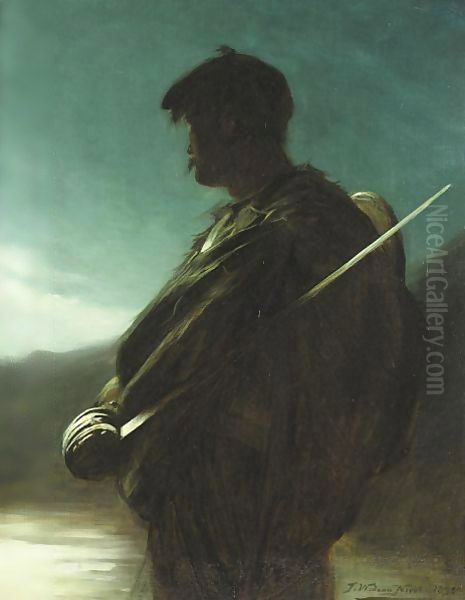 The Highlander Oil Painting by John Watson Nicol