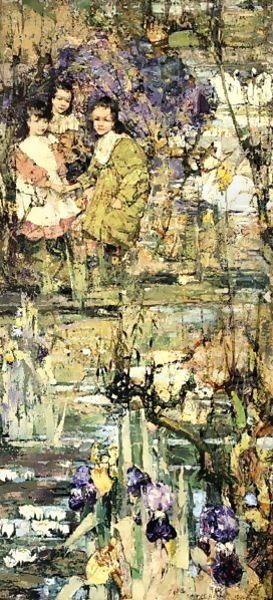 Galloway Maidens Oil Painting by Edward Atkinson Hornel