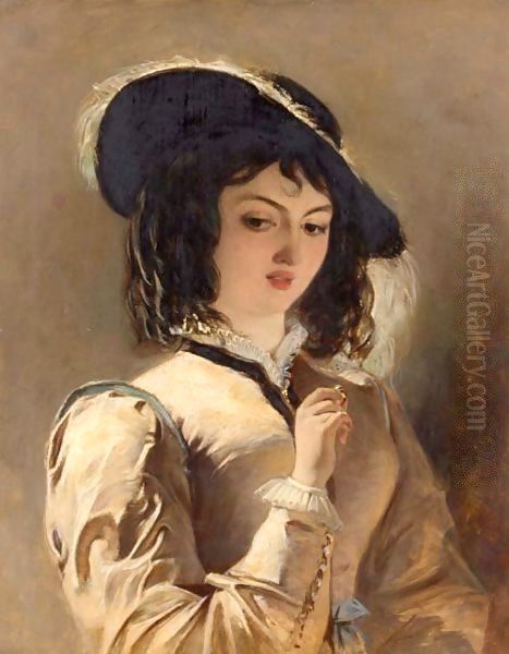 Portrait Of A Lady Oil Painting by William Powell Frith