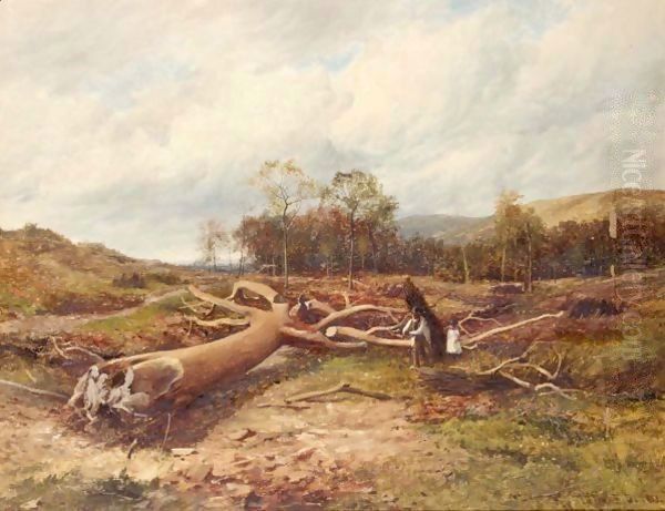 A Fallen Giant Oil Painting by David Bates