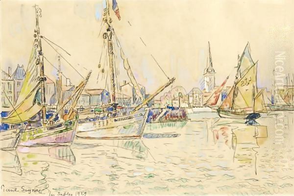 Les Sables D'Olonne Oil Painting by Paul Signac