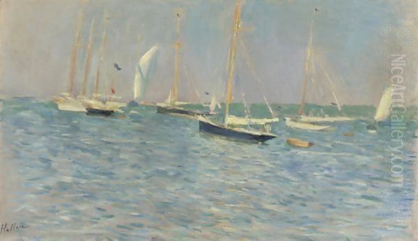 Navires Des Voiles Oil Painting by Paul Cesar Helleu