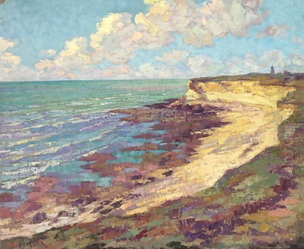 Au Bord De La Mer Oil Painting by Gustave Loiseau