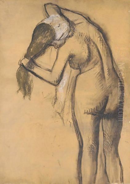 Femme A Sa Toilette 3 Oil Painting by Edgar Degas