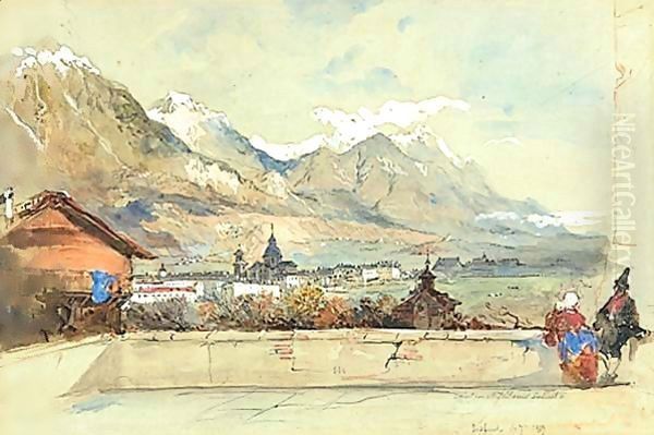 Vue D'Innsbruck Oil Painting by Louis Gallait