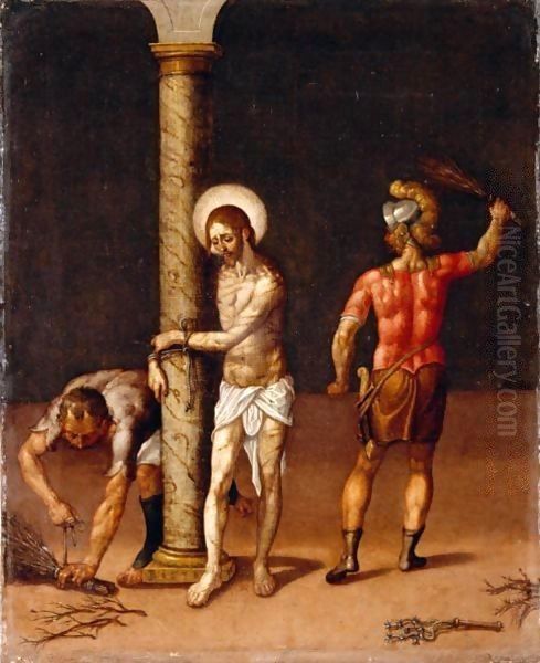 The Flagellation Of Christ Oil Painting by Francisco Pacheco