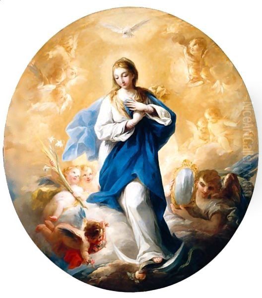 The Immaculate Conception Oil Painting by Mariano Salvador Maella