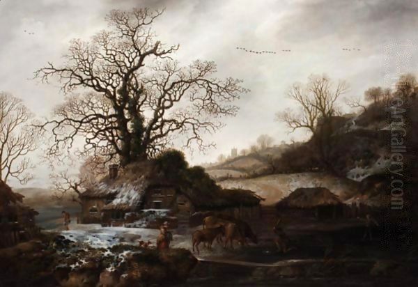 Breaking The Ice Oil Painting by George, of Chichester Smith