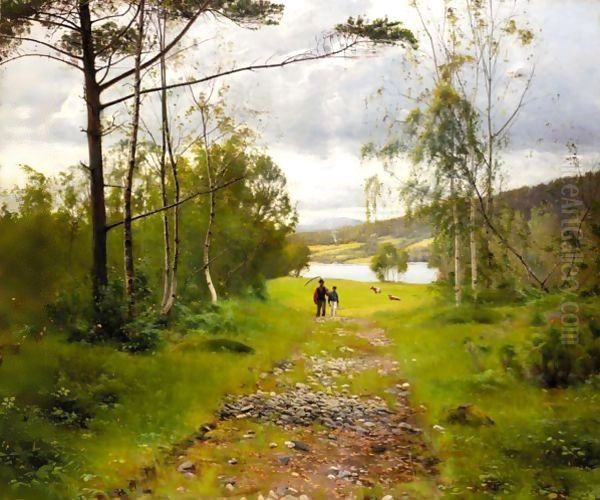 The Woodland Path Oil Painting by Sigvard Hansen