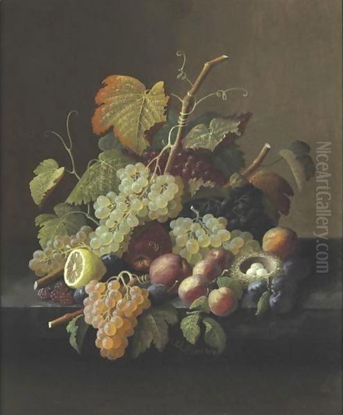 Still Life With Fruit 4 Oil Painting by Severin Roesen