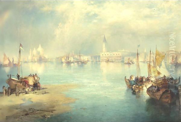 Venice 5 Oil Painting by Thomas Moran