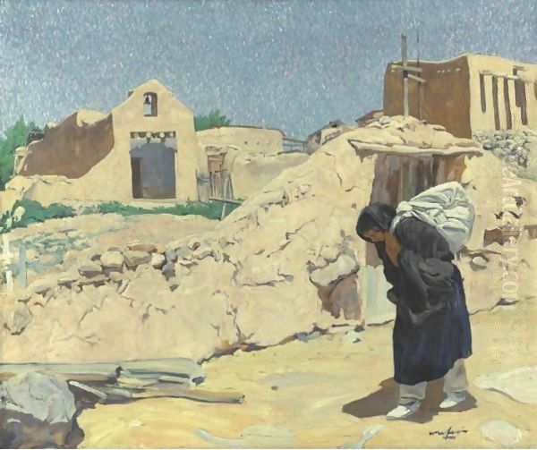 The Washerwoman Oil Painting by Walter Ufer