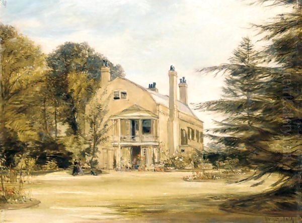 Mrs Hixon's House, Croydon Oil Painting by James Holland