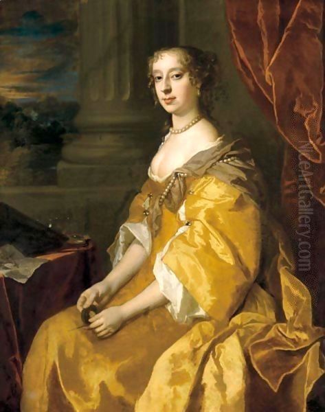 Portrait Of Anne Killigrew (C.1660-1685) Oil Painting by Sir Peter Lely