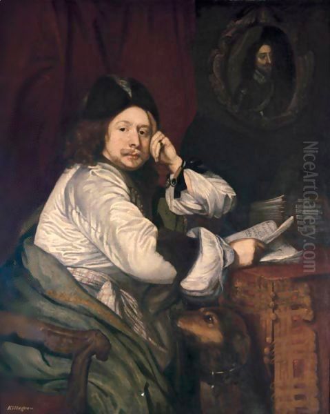 Portrait Of Thomas Killigrew (1612-1683) Oil Painting by William Ludlow Sheppard