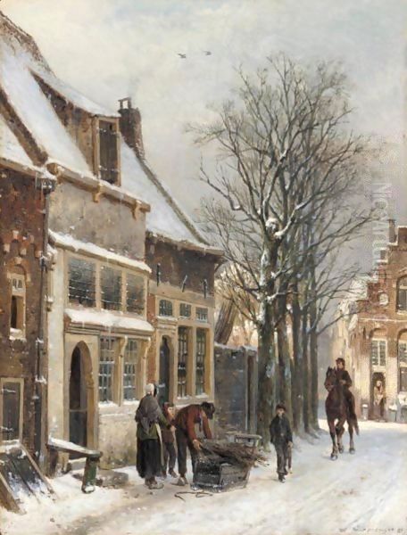 A View Of Haarlem Oil Painting by Cornelis Springer