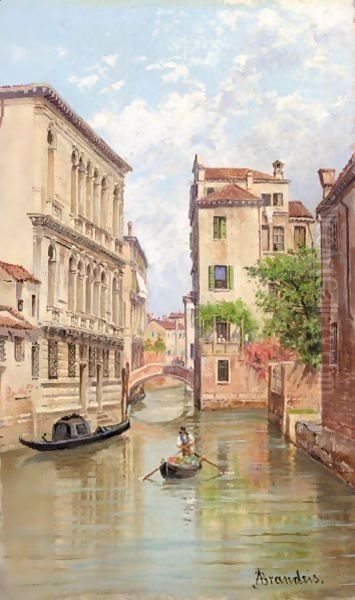 Rio St. Agostino, Venice Oil Painting by Antonietta Brandeis