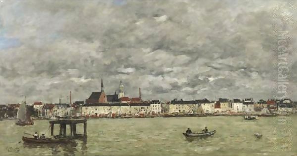 Anvers, L'Escaut Et Le Quais Oil Painting by Eugene Boudin