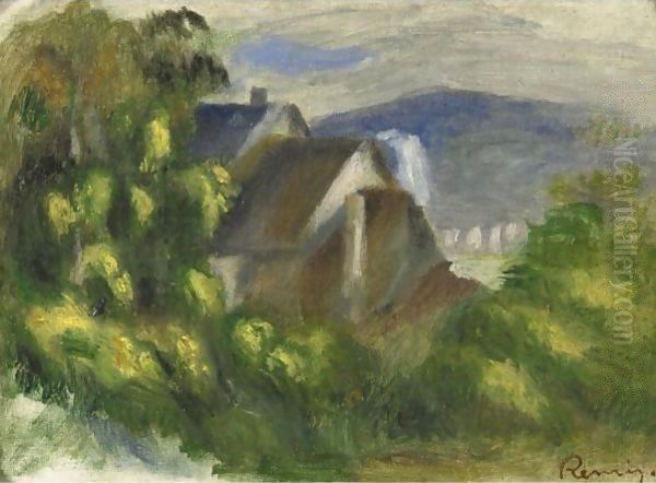 Maisons Dans Les Arbres Oil Painting by Pierre Auguste Renoir