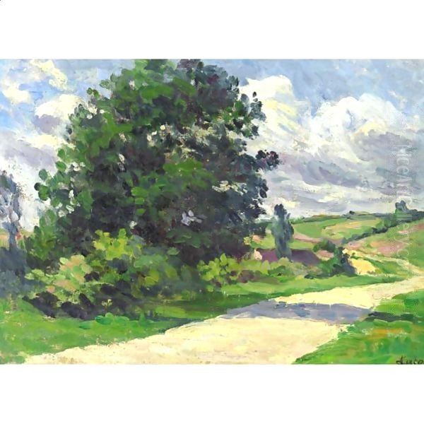 Moulineux, La Route Oil Painting by Maximilien Luce