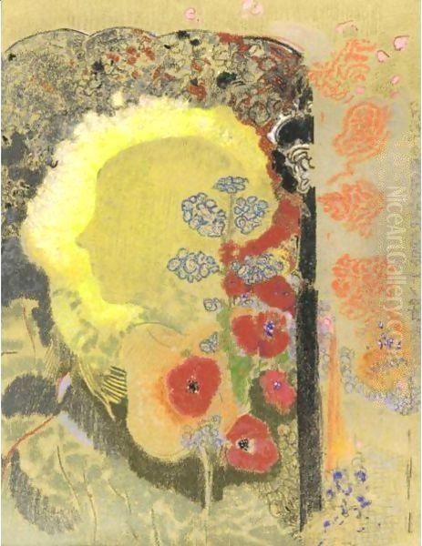 Tete Visionnaire Oil Painting by Odilon Redon