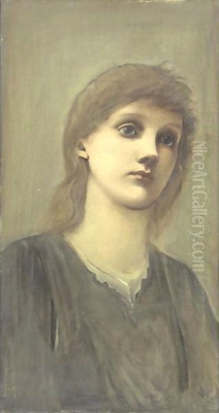 Study For Golden Stairs Oil Painting by Sir Edward Coley Burne-Jones